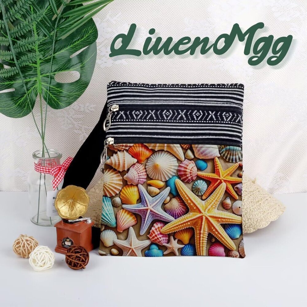 Small Ethnic Pattern Crossbody Bag Polyester Adju… - image 5